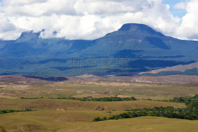 委内瑞拉,罗赖马山,平顶山,canaima,圭亚那,天空,水平画幅,户外,美洲,云景