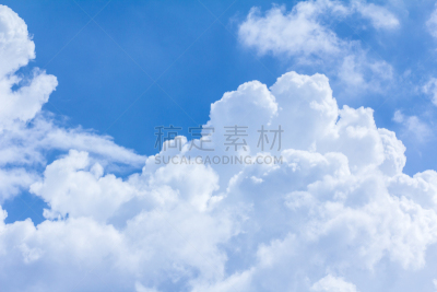 天空,云,自然,留白,拍摄场景,天堂,水平画幅,高视角,无人,蓝色