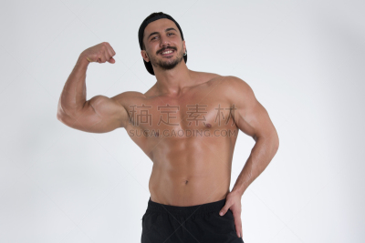 男人,肱二头肌,健美身材,四肢,腹腔,仅男人,仅成年人,举重训练,青年人,运动