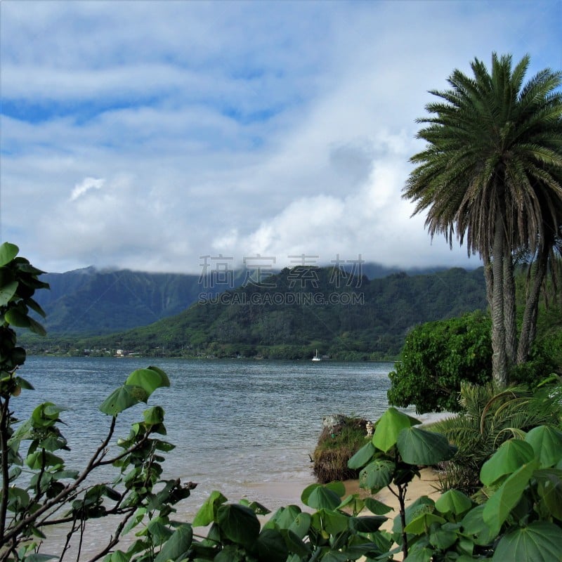 Situated on the 150-acre peninsula of Kualoa Point on the north side of Kualoa Bay, this is great for swimming when the surf is not too large. Rising above this very scenic beach is the cliff called Paliku, which means “Vertical cliff,” and the beach has 