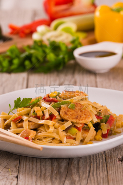 传统,蔬菜,韭,配方,清新,焖菜,香料,食品,泰国,中国食品