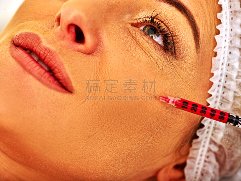 spa美容,女人,肉毒毒素注射,中老年人,发型屋,30到39岁,整形手术,度假胜地,水平画幅,按摩师