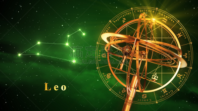浑天仪,星座,狮子座,绿色背景,在上面,天空,未来,水平画幅,形状,蝎子
