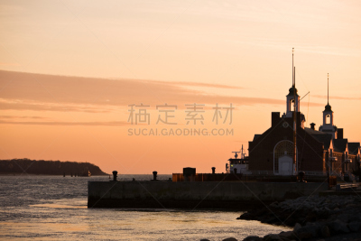 马萨诸塞,船,建筑结构,巴泽兹湾,自然,柯德角,黄昏,票,鳕鱼运河,图像