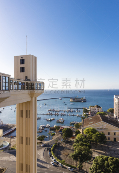 萨尔瓦多 ,中心,垂直画幅,南美,纪念碑,巴伊亚州,无人,贝罗里纽,塞拉尔达电梯,夏天