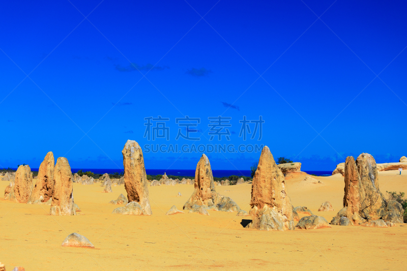 澳大利亚,尖峰,西澳大利亚,水平画幅,地形,无人,户外,石峰沙漠,石头,珀斯