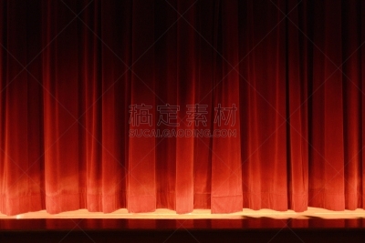 窗帘,舞台,红色天鹅绒,学校演出,鲁伦堡,式样,水平画幅,光效果,无人,天鹅绒
