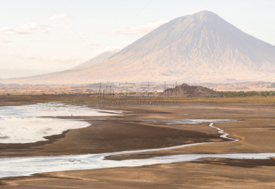 泡碱湖,水,水平画幅,火山地形,早晨,旅行者,户外,干的,湖,十月