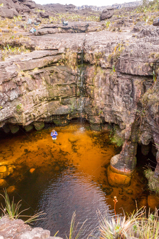 罗赖马山,平顶山区,罗赖马州,平顶山,canaima,委内瑞拉,垂直画幅,南美,无人,户外