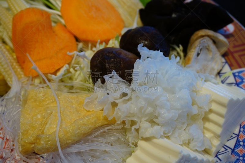 寿喜烧,蔬菜,蒟蒻,涮涮锅,日式炖菜,神户,豆腐,餐具,胡萝卜,水平画幅