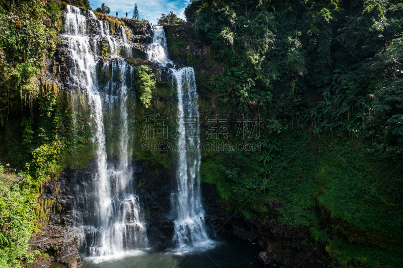 Tad Yuang Waterfall, Southern Laos,Southeast Asia