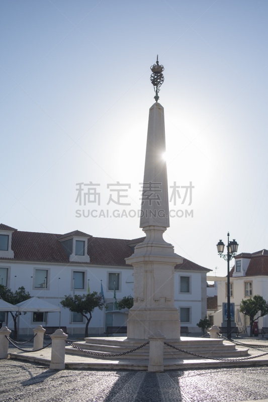 欧洲,阿尔加威,葡萄牙,古城,乡村,城镇,垂直画幅,图像,圣安东尼奥雷阿尔城,无人