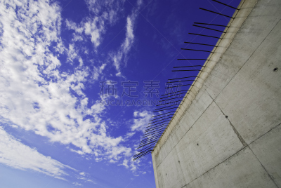 桥,混凝土,建筑业,水平画幅,墙,建筑工地,建筑,无人,块状,运河