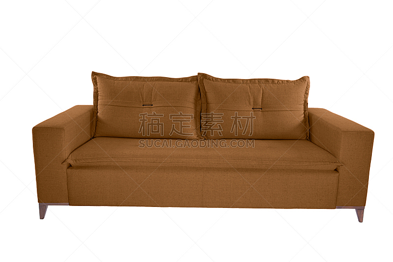 沙发,现代,羊皮,彩色图片,分离着色,空的,暗色,高雅,长椅,华贵