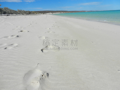 宁格罗海洋公园,西澳大利亚,绿松石湾,宁哥路珊瑚礁,青绿色背景,自然的窗子,水,沙子,滨水,海滩