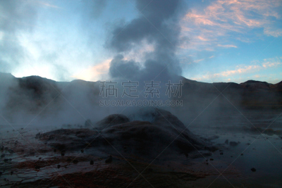 间歇泉,特写,高架铁路铁轨,低热喷泉,火山学,温泉池,安第斯高原,阿塔卡马大区,野生动物保护,温泉