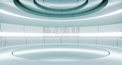 未来,金属,现代,空的,三维图形,技术,概念,室内,船,反射