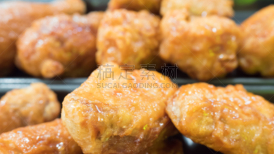 特写,运动模糊,炸鸡,深的,肉,清新,香料,外卖食品,垂直画幅,食品