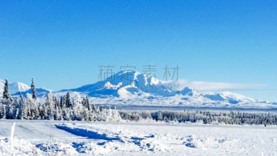阿拉斯加,机场,风景,鼓山,雪,地形,天空,气候,水平画幅,无人