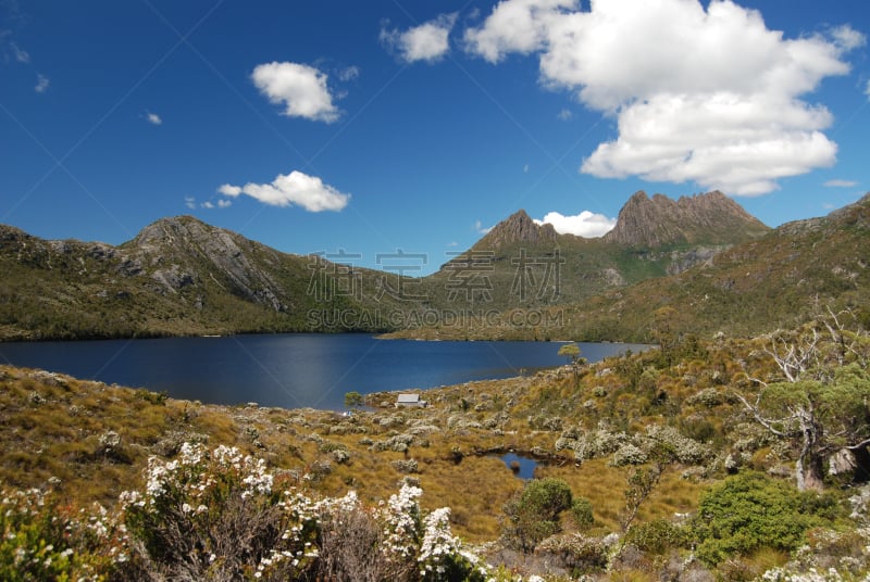 多夫湖,可瑞德山,水,水平画幅,无人,户外,湖,山,灌木