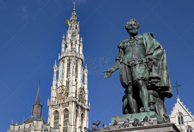 Rubens,Statue, Antwerp, Belgium