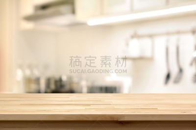 独立灶台,桌子,木制,室内,厨房,背景,运动模糊,散焦,灶台,蒙太奇