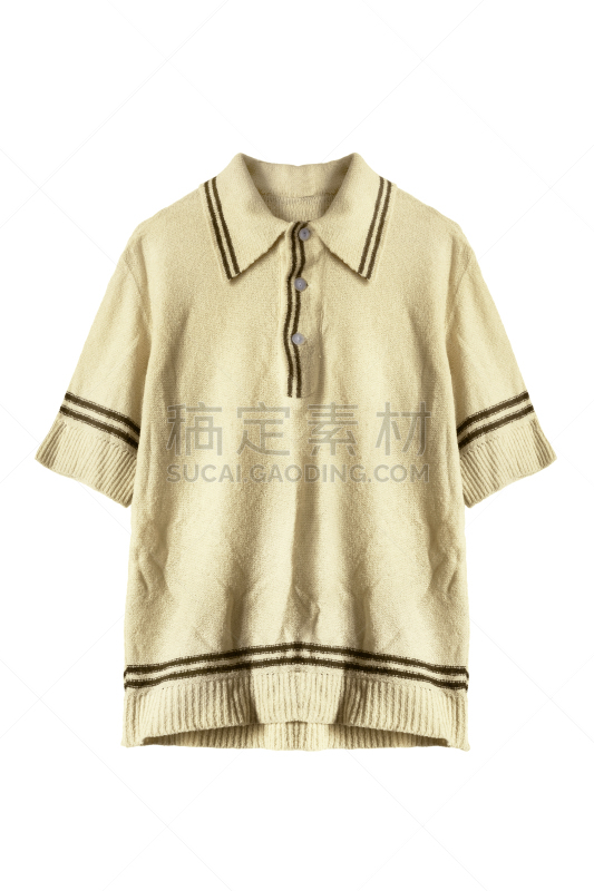 黄色,衬衫,分离着色,毛衣,运动,一个物体,背景分离,棉,衣领,影棚拍摄