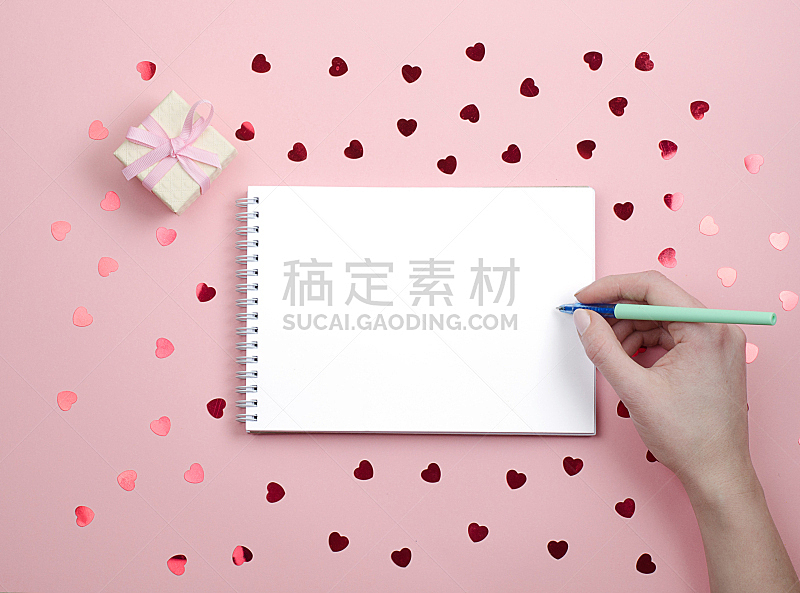白色,文字,笔记本,粉色背景,一个物体,背景分离,信函,模板,柔和色,客房预订