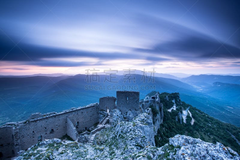 苏佩雷佩尔迪斯,城堡,朗格多克-鲁西永,纪念碑,水平画幅,山,无人,古老的,偏远的,户外