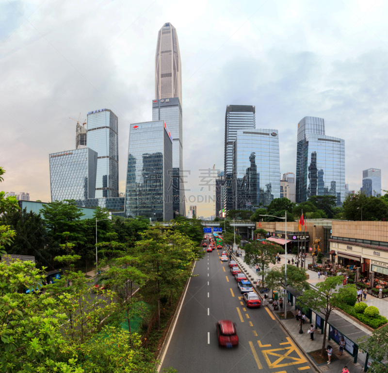 深圳,汉考克大厦 ,双叶区,建筑石碑,石竹类属植物,绿色建筑,广东省,大型猫科动物,白昼,横截面