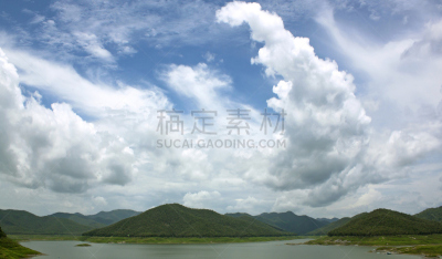 山,自然,森林,风景,水,美,水平画幅,能源,工厂,建造
