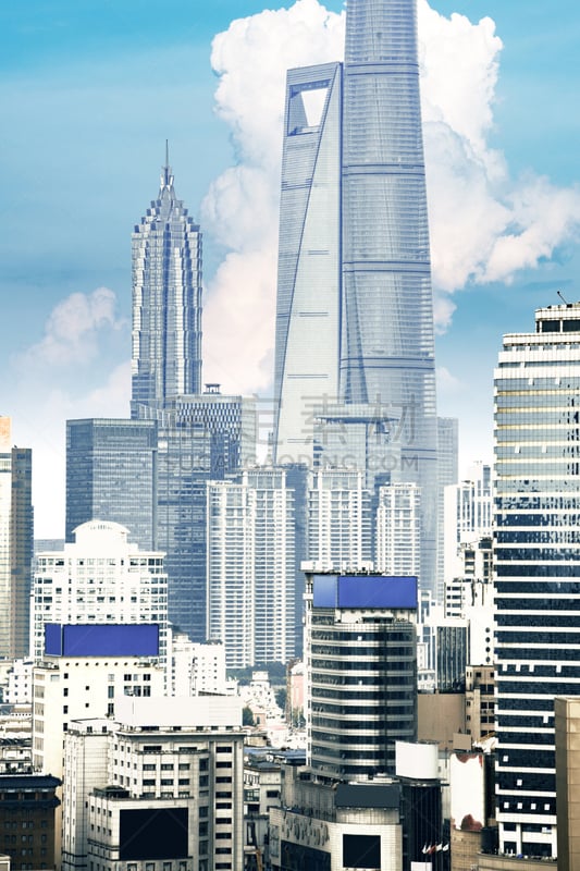 浦东,都市风景,现代,上海,居住区,垂直画幅,办公室,天空,无人,户外