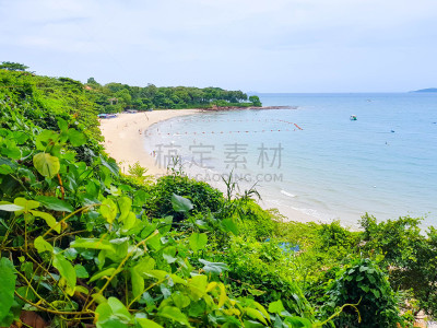 泰国,芭堤雅,海滩,鸡尾酒,城市,亚洲,自然,季节,图像,海洋