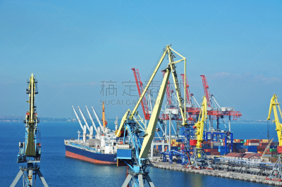 工业船,起重机,容器,海港,货物集装箱,血管壁,海上建筑,散货船,装卸港,航海设备