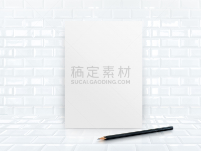 墙,砖地,铅笔,纸,室内地面,贺卡,留白,美元符号,书页
