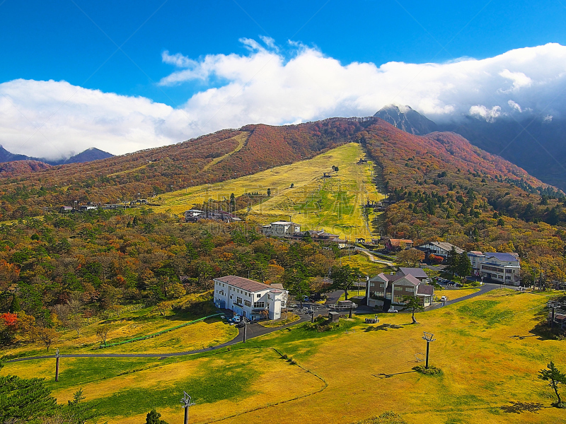 日本,地形,无人,daisen,秋天,风景,图像,水平画幅,山,摄影