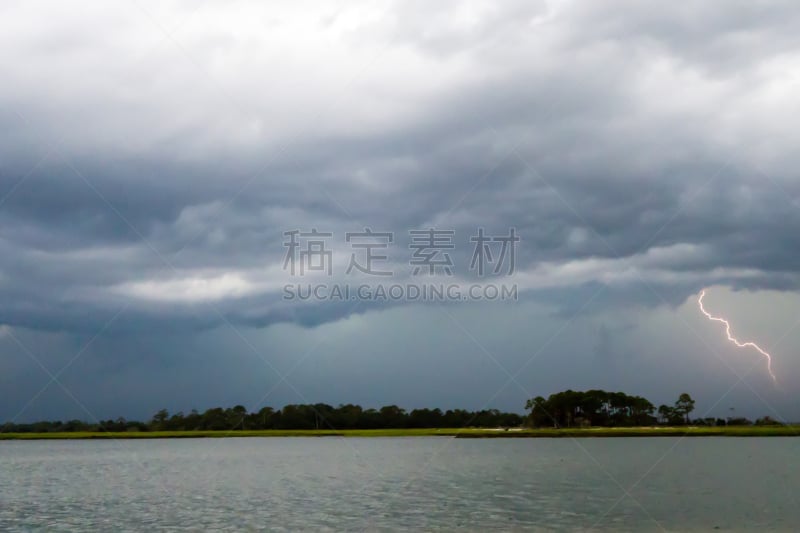 雷雨,太壁岛,海滩,倾盆大雨,风景,水平画幅,沙子,无人,户外,天气