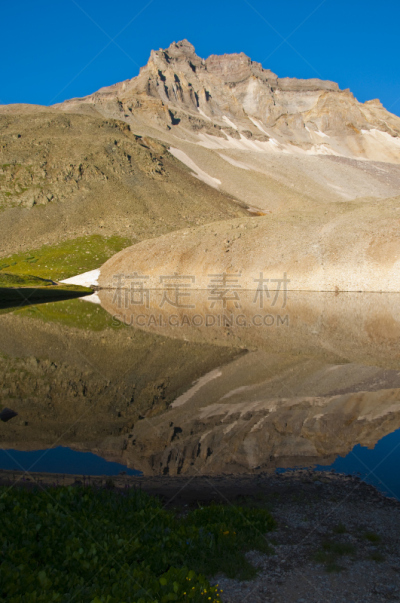 湖,山,高处,圣胡安,斯奈佛尔斯山脉,圣胡安山脉,自然,垂直画幅,水,洛矶山脉