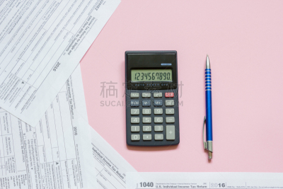 税,概念,1040税表,国内税收服务,表格填写,计算器,文档,白色,商务