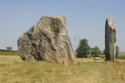 石头,埃夫伯里巨石圈,埃夫伯里,威尔特,纪念碑,天空,水平画幅,英格兰,草,过去