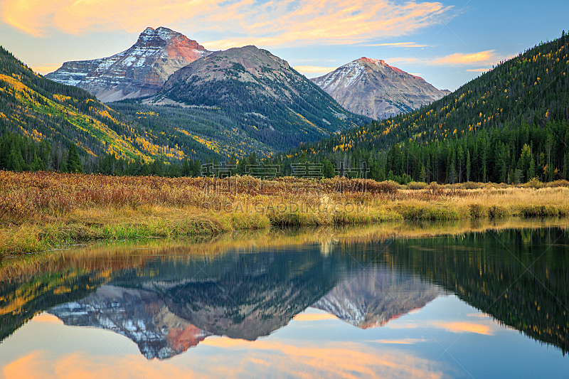 九月,山脊,云,雪,色彩鲜艳,自然美,松树,河流,自然荒野区,2015年