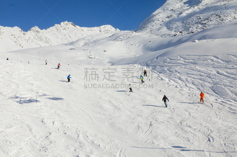 葱仁谷,度假胜地,水平画幅,雪,无人,滑雪坡,户外,三个村落,圣马丁的美丽城,白色