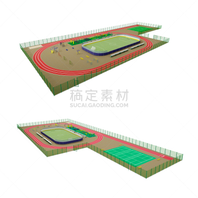 模型,运动场,三维图形,街道,聚氨酯,单杠,看台,棒球投手,体育场,足球场