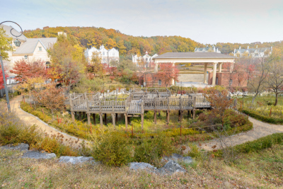 波州,夏令营,韩国,乡村,英格兰,京畿道,水平画幅,建筑,蓝色,2015年