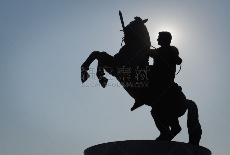 纪念碑,alexander the great,天空,新的,水平画幅,巨大的,过去,特写,非凡的