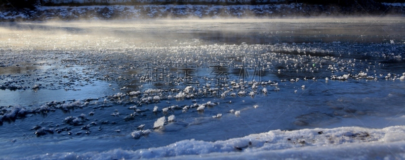 河流,冰,寒冷,卡尔加里,雪,加拿大,自然美,户外,水的凝结形态,弓河