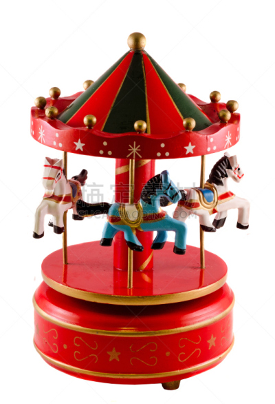 马,玩具,分离着色,特写,旋转类游乐,垂直画幅,红色,马戏团,木制,冬天