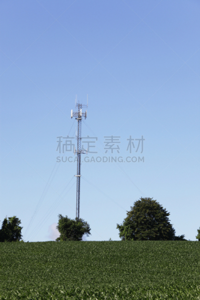 手机天线,背景聚焦,手机,稳定器,灌木林,电缆,垂直画幅,留白,无人,人造