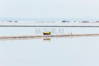 沙子,填海造地,岩石,海滩,天空,新的,水平画幅,农业机器,矿坑,陆用车