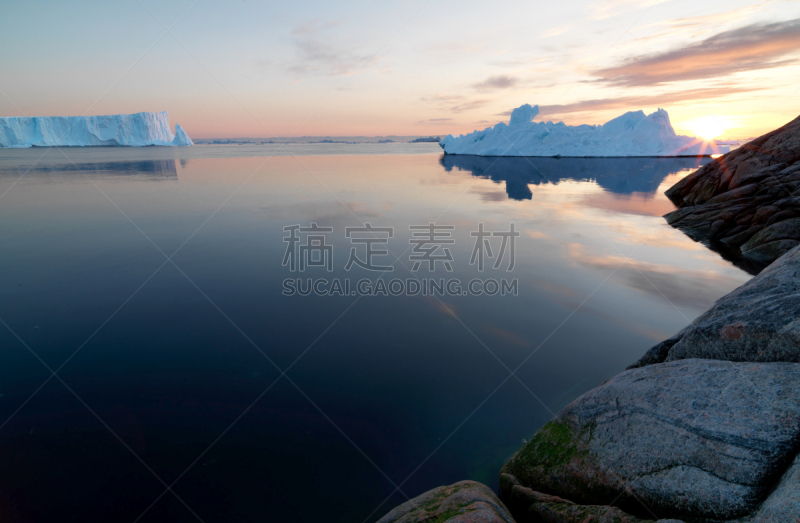 北冰洋,冰山,北极,格陵兰,天空,风,气候,雪,北美,戏剧性的景观